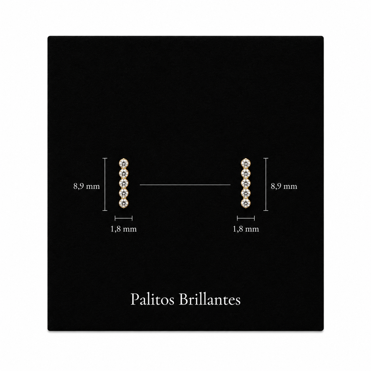 Palitos Brillantes 10k